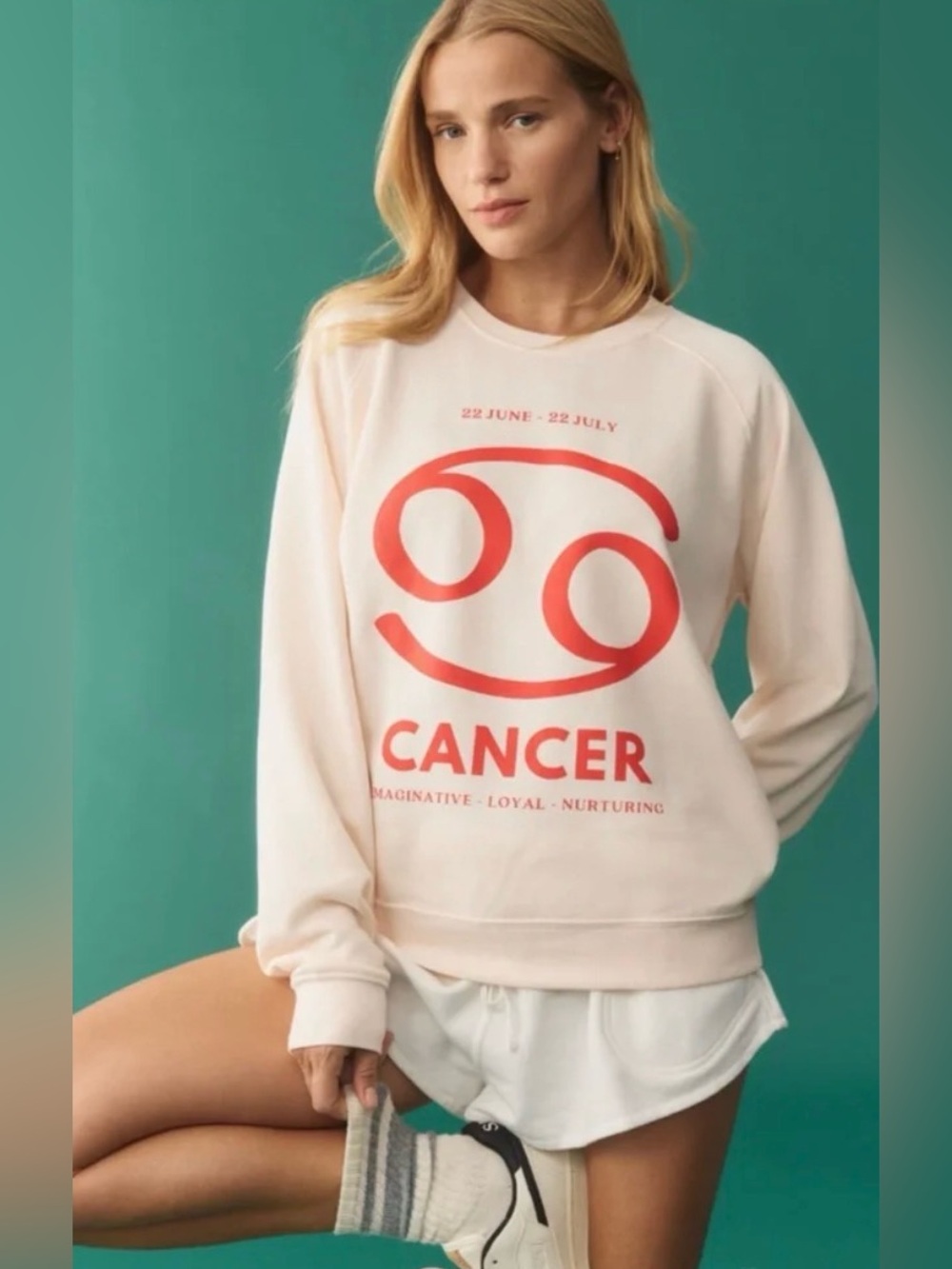Anthropologie Cancer The Zodiac Sweatshirt by Catherine O’Sullivan